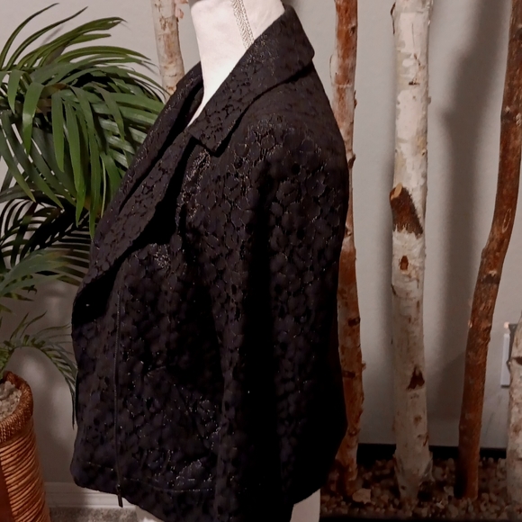 Classiques Entier Black Lace Moto Jacket NWT - Picture 6 of 10